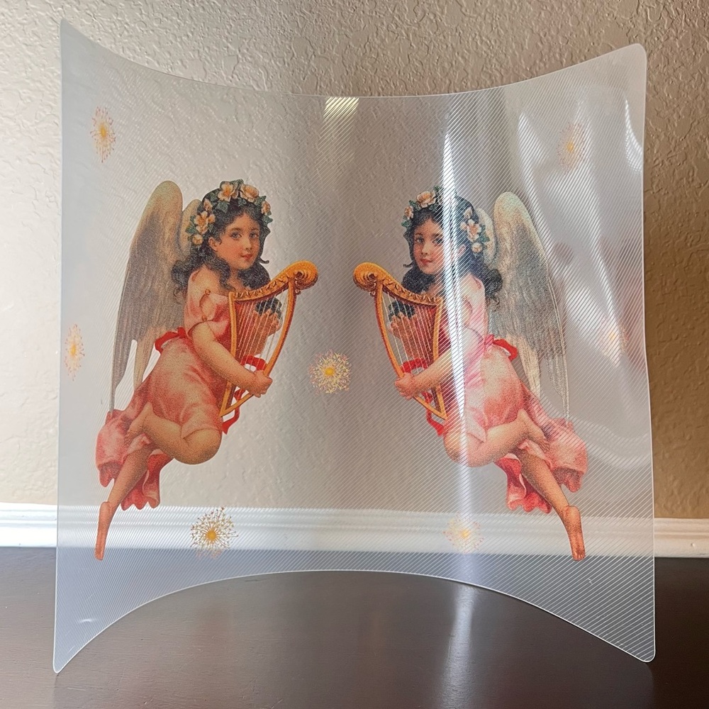Vintage Angel Cherub Placemat, Victorian Romance, Crafting Project, Lantern Li